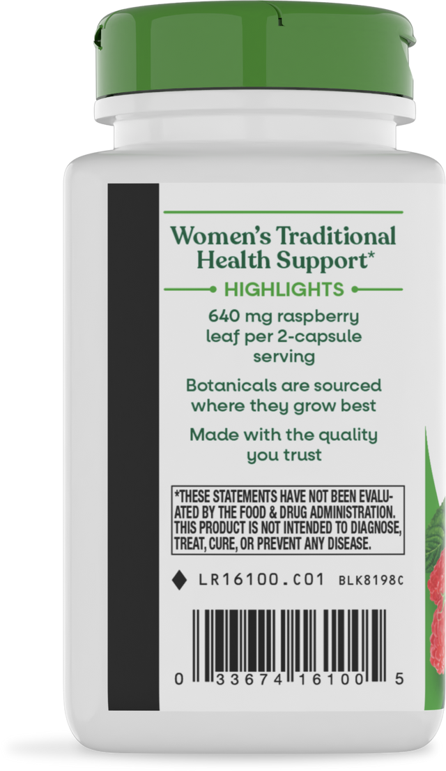 <{%360IMAGE2_16100%}>Nature's Way® | Raspberry Leaf - left side of pack