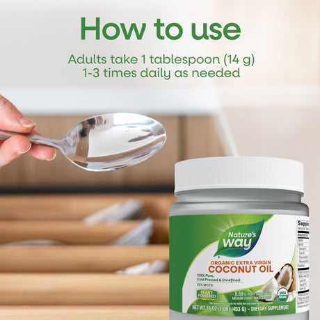 <{%DETAIL2_15659%}>Nature's Way® | Organic Extra Virgin Coconut Oil - product recommendations