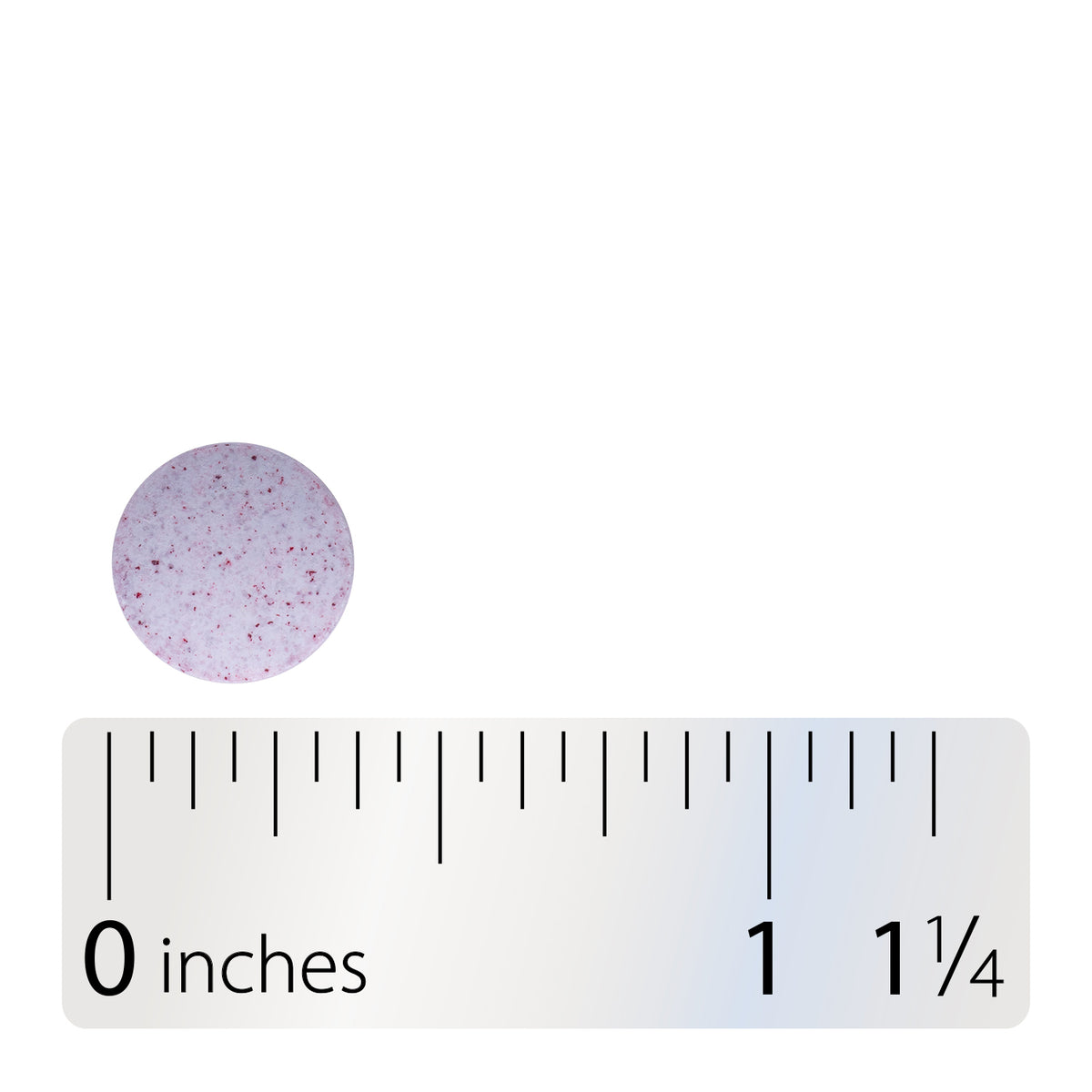 <{%360IMAGE4_40440%}>Nature's Way® | Vitamin B12 Lozenges High Potency - Lozenge and ruler