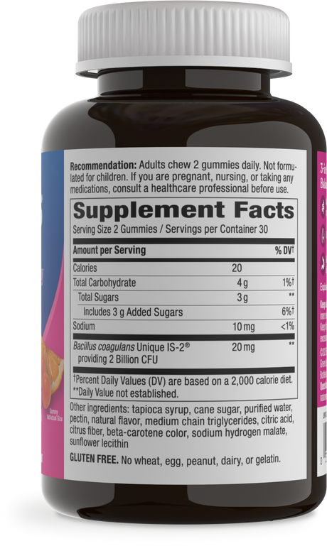 <{%360IMAGE1_14721%}>Nature's Way® | Pearls Probiotic Women's Gummy 3-in-1  - right side of pack