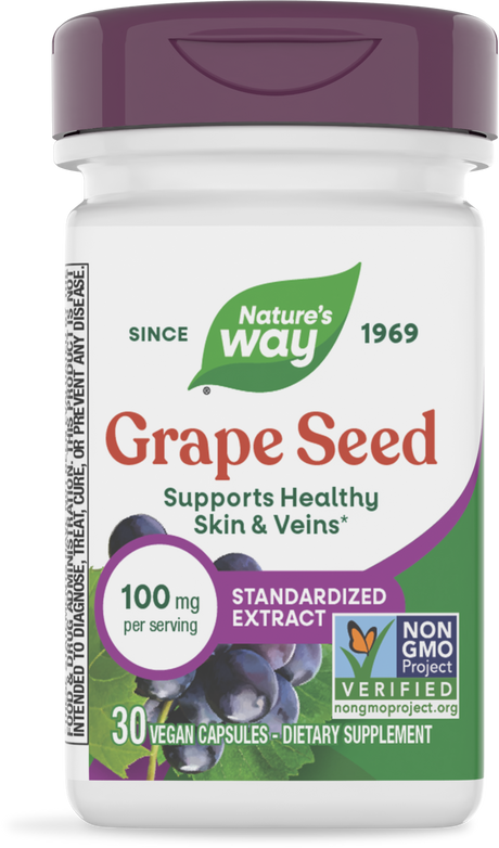 <{%PRIMARY_14320%}>Nature's Way® | Grape Seed Standardized Extract, 30 capsules