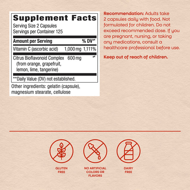<{%MAIN10_40331%}>Nature's Way® | Vitamin C with Bioflavonoids