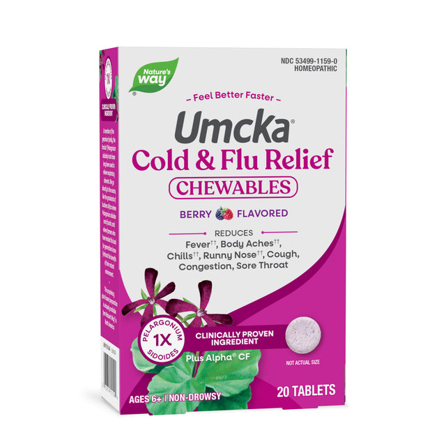 <{%MAIN14_15159%}>Nature's Way® | Umcka Cold&Flu Relief Chewables