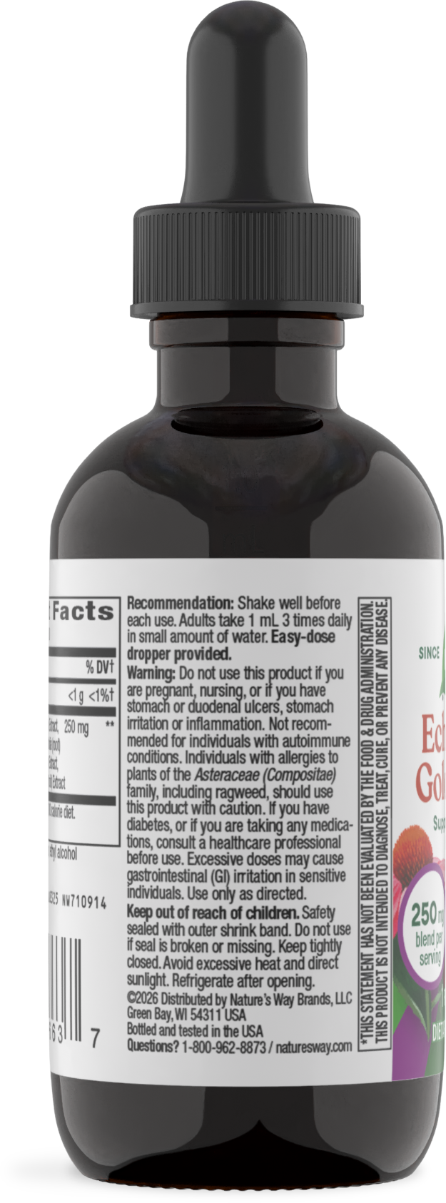 <{%360IMAGE2_14663%}>Nature's Way® | Echinacea Goldenseal Premium Blend - left side of pack