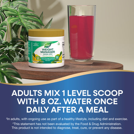 Weight Manager Drink Mix Powder Supplement Facts