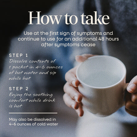 Sambucus Cold+Flu Relief Elderberry Hot Drink Supplement Facts