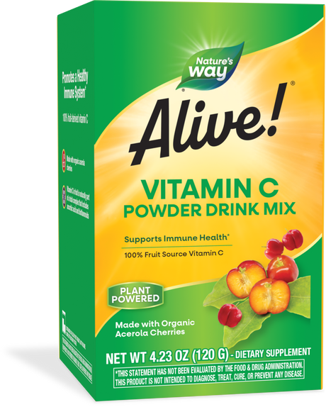 <{%PRIMARY_15143%}>Nature's Way® | Alive! Vitamin C Powder Drink Mix, 4.23 oz (120 g)