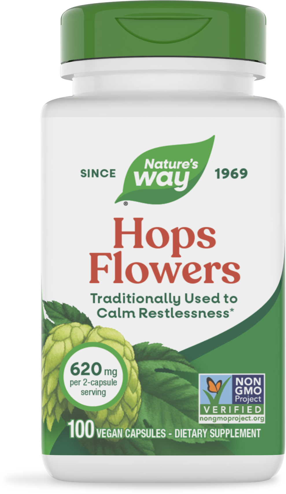 <{%PRIMARY_14155%}>Nature's Way® | Hops Flowers, 100 capsules