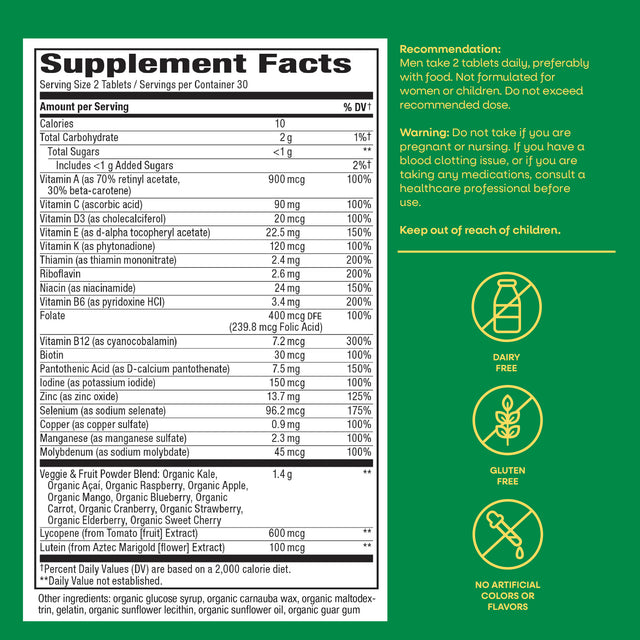 <{%MAIN5_12112%}>Nature's Way® | Alive! Men's Garden Goodness Complete Multivitamin