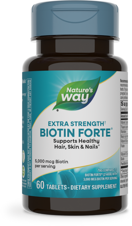 <{%PRIMARY_214010%}>Nature's Way® | Biotin Forte Extra Strength, 60 tablets
