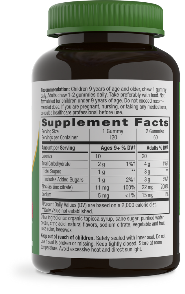 <{%360IMAGE1_13701%}>Nature's Way® | Zinc Gummies - right side of pack