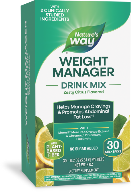 <{%PRIMARY_14988%}>Nature's Way® | Weight Manager Drink Mix, 30 drink mixes, Zesty Citrus