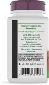 <{%360IMAGE2_62700%}>Nature's Way® | Reishi Mushroom Standardized Extract - left side of pack