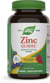 <{%PRIMARY_13701%}>Nature's Way® | Zinc Gummies, 120 gummies, Mixed Berry