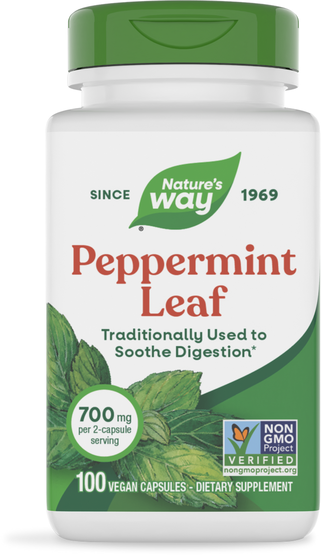 <{%PRIMARY_14160%}>Nature's Way® | Peppermint Leaf, 100 capsules