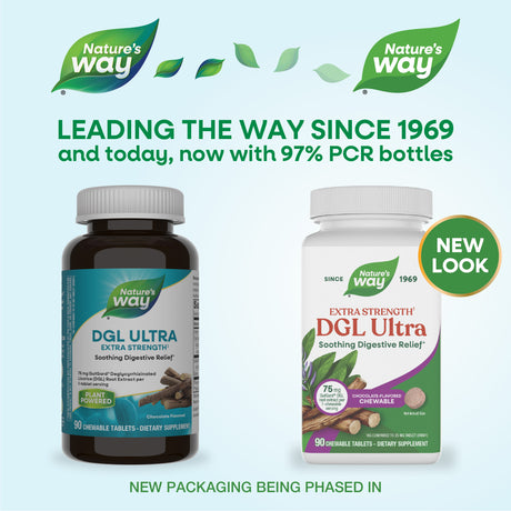 <{%MAIN1_09101%}>Nature's Way® | DGL Ultra - package updates old to new