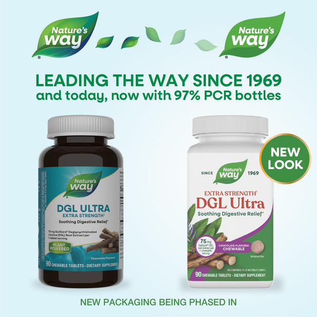 <{%MAIN1_09101%}>Nature's Way® | DGL Ultra - package updates old to new