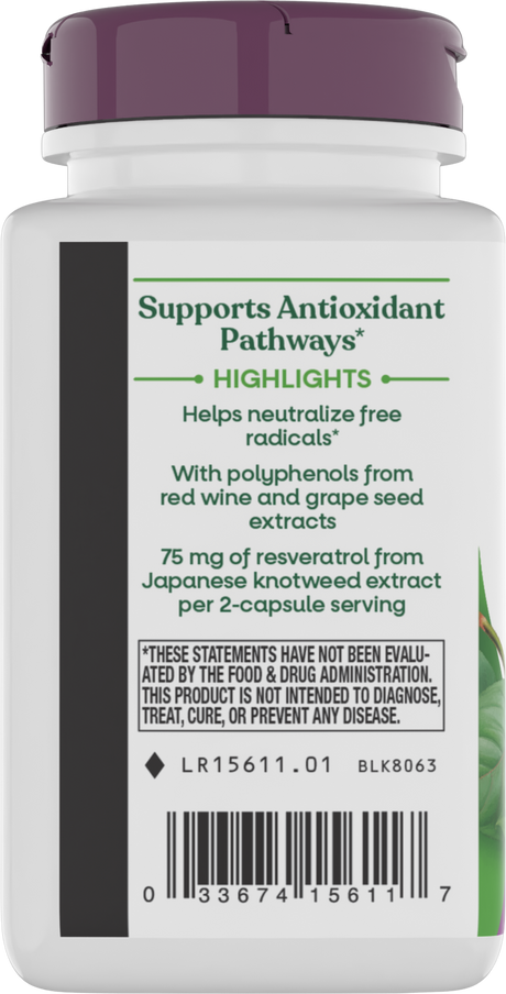 <{%360IMAGE2_15611%}>Nature's Way® | Resveratrol - left side of pack