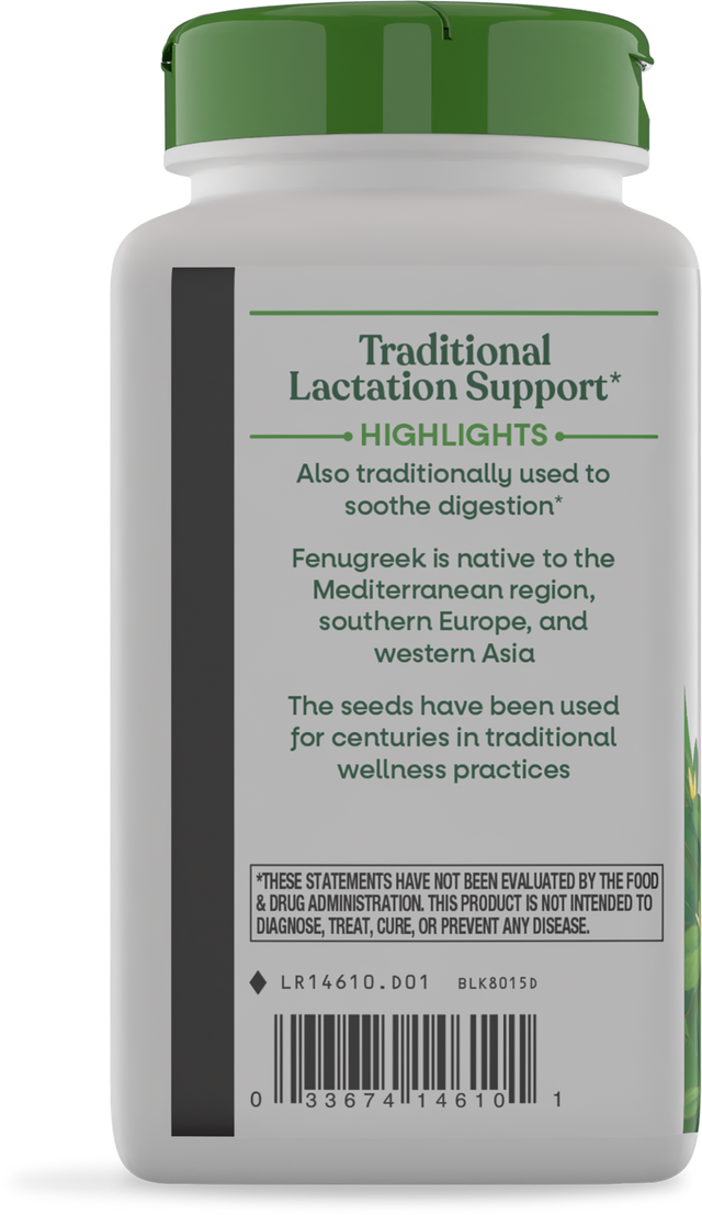 <{%360IMAGE6_14610%}>Nature's Way® | Fenugreek Seed - left side of pack