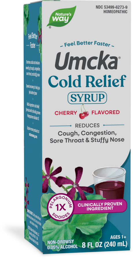 <{%PRIMARY_15793%}>Nature's Way® | Umcka Cold Relief Syrup, 8 fl oz (240 ml), Cherry