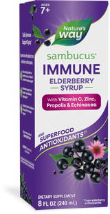 <{%PRIMARY_15333%}>Nature's Way® | Sambucus Immune Elderberry Syrup, 8 fl oz (240 ml), Elderberry