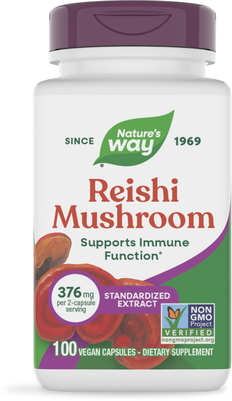 <{%PRIMARY_62700%}>Nature's Way® | Reishi Mushroom Standardized Extract, 100 capsules
