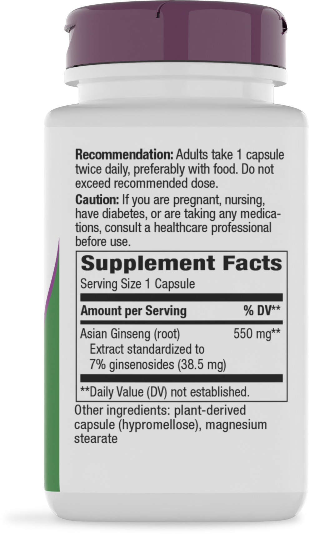 <{%360IMAGE1_61700%}>Nature's Way® | Asian Ginseng Standardized Extract - right side of pack