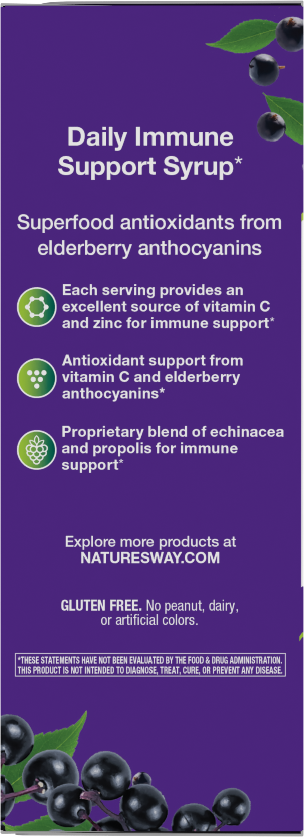 <{%360IMAGE7_15333%}>Nature's Way® | Sambucus Immune Elderberry Syrup - left side of pack