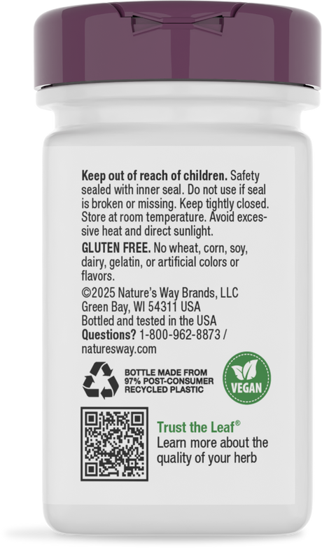 <{%360IMAGE7_14320%}>Nature's Way® | Grape Seed Standardized Extract - back of pack