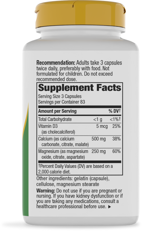 <{%360IMAGE1_41421%}>Nature's Way® | Calcium-Magnesium-Vitamin D - right side of pack