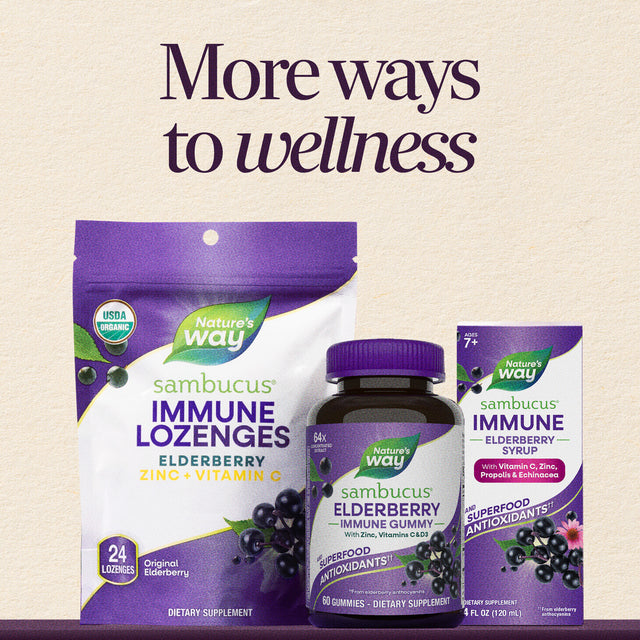 <{%MAIN5_15175%}>Nature's Way® | Sambucus Cold+Flu Relief Elderberry Chewables