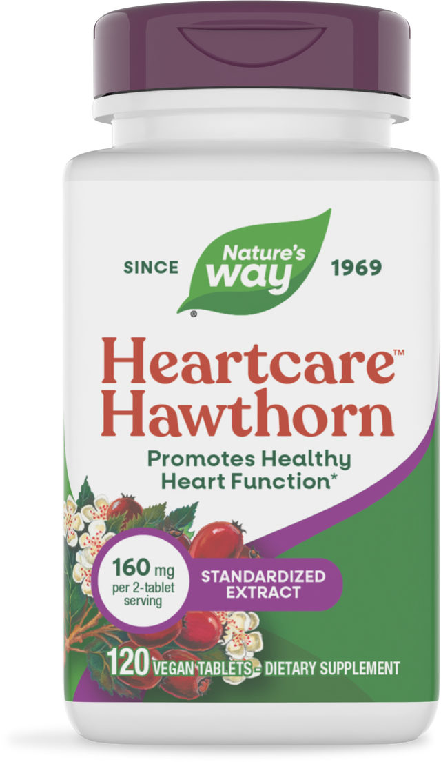 <{%PRIMARY_6690%}>Nature's Way® | HeartCare Hawthorn Standardized Extract, 120 tablets