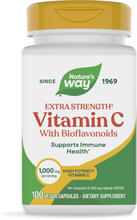 <{%PRIMARY_15464%}>Nature's Way® | Vitamin C with Bioflavonoids Extra Strength, 100 capsules