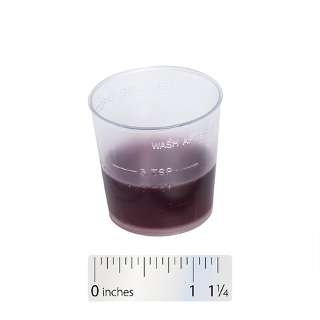 <{%360IMAGE4_13671%}>Nature's Way® | Sambucus Kids Cough Relief +♢ Immune* Elderberry Syrup - Liquid and ruler