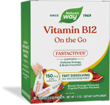 <{%PRIMARY_16223%}>Nature's Way® | Vitamin B12 On The Go FastActives, 30 packets, Blood Orange