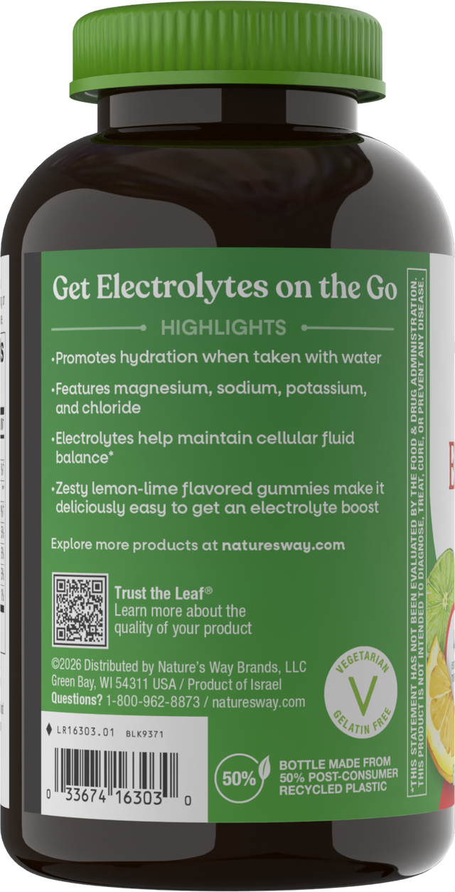 <{%360IMAGE2_16303%}>Nature's Way® | Electrolyte Gummy - left side of pack
