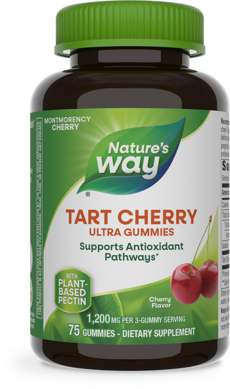 <{%PRIMARY_10809%}>Nature's Way® | Tart Cherry Ultra Gummies, 75 gummies, Cherry