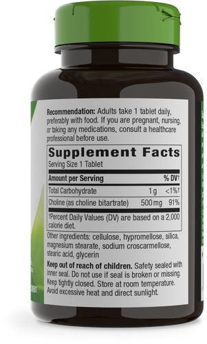 Choline - right side of pack Sku:BUNDLE