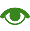 Green eye icon